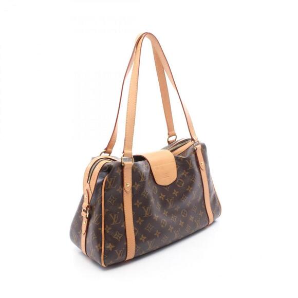 LOUIS VUITTON Brown Monogram Leather Shoulder Bag - Picture 2 of 9